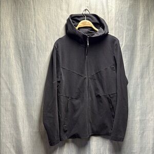 Nike Black Hooded Jacket / sweater size medium